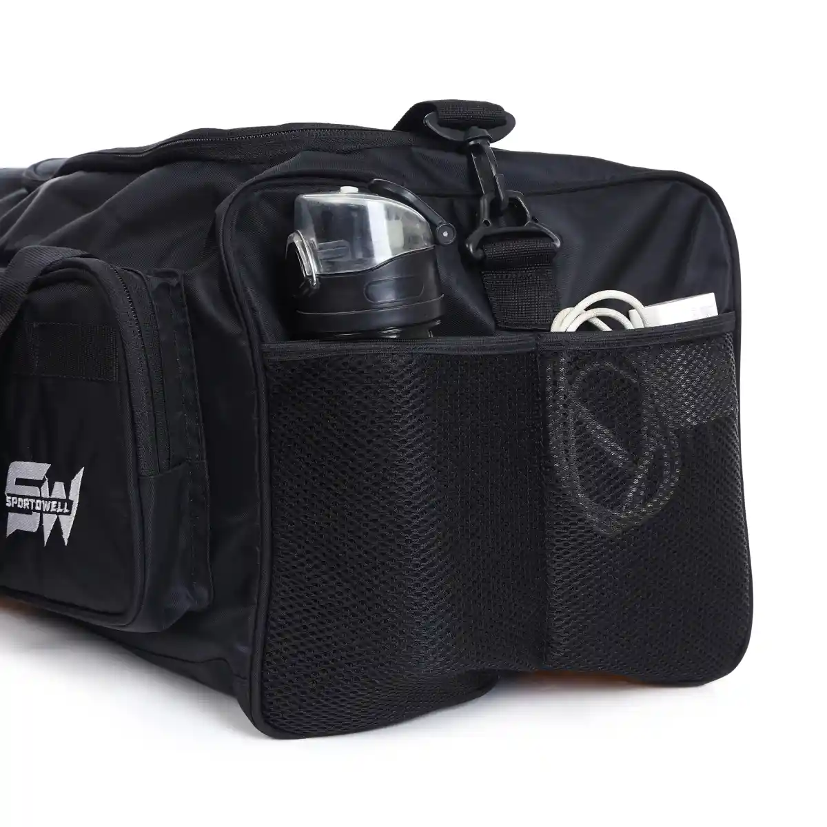 Sportowell 40L Sports Duffle Bag for Men & Women | Shoe Compartment | Water Resistant Travel & Gym Bag - Image 4
